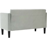  Dvosjed svijetlosiva 111 cm baršunasta | shoptok.hr