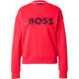 BOSS Black Sweater majica 'Econa' crvena / crna