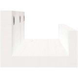  Zidne police 2 kom bijele 50 x 12 x 9 cm od masivne borovine | Eponuda.com