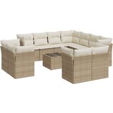  12-dijelni set vrtnih sofa od poliratana s jastucima bež | shoptok.hr