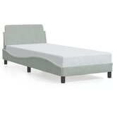 Furnova Posteljni okvir brez vzmetnice svetlo siv 80x200 cm žamet, (21935862) | Shoptok.si