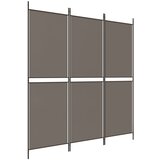 Sobna pregrada s 3 panela antracit 150 x 200 cm od tkanine | shoptok.hr