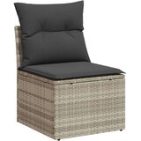 vidaXL 7-dijelni set vrtnih sofa svjetlosivi od poliratana | shoptok.hr