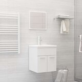 Maison Chic 2-delni komplet kopalniškega pohištva - Kopalniški sestavi bela iverna ploča, (21788324) | Shoptok.si