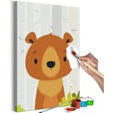  Slika za samostalno slikanje - Teddy Bear in the Forest 40x60 Cijene