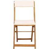  Zunanje bistro stolice 4 pcs Kremno bela 40 x 53 x 80 cm, (5000273035) | Shoptok.si