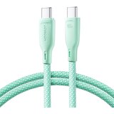 Joyroom USB-C kabel 60 W za hitri prenos Večbarvna serija 1 m zelena, (21831628) | Shoptok.si