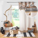 Douceur d intérieur Smeđa/u prirodnoj boji pamučna zavjesa 140x240 cm Kenya Lodge – | shoptok.hr