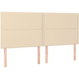  Box spring postelja z vzmetnico LED krem 200x200 cm blago, (20999319) | Shoptok.si