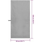  Sportski Ručnici 2 pcs Tamno siva 100 x 50 cm | shoptok.hr