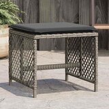  Vrtni stolci s jastucima 4 kom sivi 41x41x36 cm od poliratana | shoptok.hr
