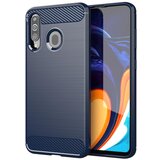 Cadorabo Ohišje, združljiv s Samsungom v brušenem modrem - zaščitnem pokrovu, narejen iz fleksibilnega silikona TPU v videzu iz nerjavečega jekla ogljika, (20589882) Cene