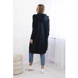 Kesi Women's Long Insulated Hooded Sweatshirt - Dark Blue | shoptok.hr