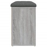  Klupa za cipele siva boja hrasta 82x32x50 cm konstruirano drvo | shoptok.hr