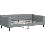  Dnevni krevet na razvlačenje svjetlosivi 90 x 190 cm od tkanine | shoptok.hr