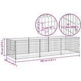  Kavez za pse crni 3 m² čelični | shoptok.hr