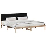  Krevetna konstrukcija Smeđa 200 x 200 cm Čvrsto borovo drvo | shoptok.hr