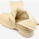 Resti Beige women's Cacava lace-up boots | Shoptok.si