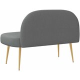  Oblikovana klupa s naslonjačem Tamnosiva 110 x 60 x 76 cm | Eponuda.com