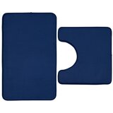 Catherine Lansfield Tamno plave kupaonske prostirke u setu 2 kom za WC 50x80 cm Anti-Bacterial – Cijene
