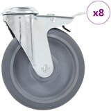 vidaXL Okretni kotačići s otvorom za vijke 8 kom 125 mm | shoptok.hr