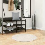 vidaXL Preproga ISTAN visoka vlakna sijoč videz krem Ø 80cm | Shoptok.si