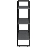Ormarić za knjige s 3 razine sivi 80x30x105 cm masivna borovina | Eponuda.ba