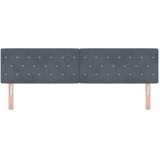  LED glava kreveta s LED trakama Tamno siva 180 cm Baršun | shoptok.hr