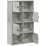  Regal za knjige boja betona 60x24x101,5 cm konstruirano drvo | shoptok.hr