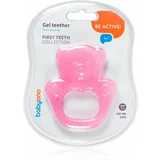 BabyOno Be Active Gel Teether grickalica za bebe Pink Bear 1 kom