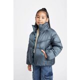 Defacto Girl Water Repellent Stand Collar Pocket Zippered Puffer Jacket | Eponuda.ba