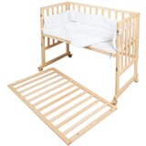 Roba Otroška posteljica na koleščkih 90x45 cm v naravni barvi – | Shoptok.si