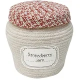 Krem tekstilna dječja kutija za pohranu ø 20x23 cm Jam Jar –