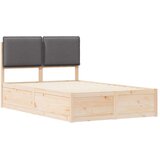  Krevetni okvir s tapiciranim uzglavljem Tamno siva 120 x 200 cm | shoptok.hr