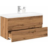 vidaXL Omarica z umivalnikom artisan hrast 101x39,5x49 cm | Shoptok.si