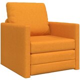 vidaXL Floor Sofa Bed 2-v-1 Temno Rumena 74x77x81 cm Tkanina | Shoptok.si
