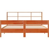  Krevet s regalom za knjige bez madraca 200x200 cm od borovine | shoptok.hr