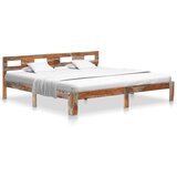 Maison Chic Posteljni okvir - Dvoposteljna postelja - Zakonska postelja trden les 200x200 cm-J5637, (21765249) | Shoptok.si