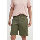 Calvin Klein Jeans Kratke hlače moške, zelena barva, J30J325140