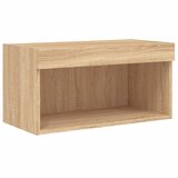  6-dijelni zidni TV elementi s LED svjetlima boja hrasta drveni | shoptok.hr