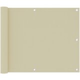vidaXL balkonski zastor krem 75 x 300 cm od tkanine Oxford Cijene