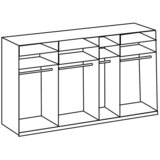 Modern Living Omara Z Drsnimi Vrati Level 36 D, Bela, Barva Hrasta | Shoptok.si