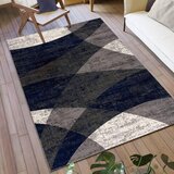 Lesnina-XXXL vintage preproga 200/290 cm tkano sivomodra, siva, krem barve | Shoptok.si