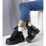 Gemre Black insulated ankle boots with sheepskin Bryas | Shoptok.si
