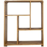 Ixia Regal iz masivne indijske lipovke v naravni barvi 90x150x40 cm Lysa – | Shoptok.si