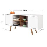 Hanah home TV komoda, bijela Slike
