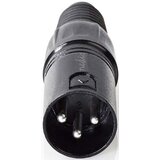  COTP15900BK, XLR konektor, Ravni, Muški, Niklovani, Lemljenje, Preènik kab. ulaza: 5,0 mm, 1 kom | Eponuda.com
