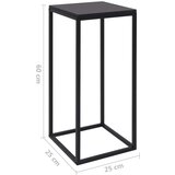 vidaXL Stranske mizice 2 kosa črno jeklo | Shoptok.si