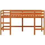  Dječji krevet na kat s ljestvama voštanosmeđi 80x200cm borovina | shoptok.hr