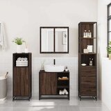 vidaXL 3-dijelni set kupaonskog namještaja boja smeđeg hrasta drveni | shoptok.hr